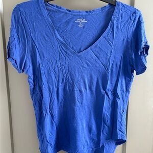 Polo by Ralph Lauren Women's Short Sleeve Blue Tee